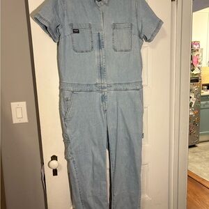 Wildfang Men's Light Blue Denim Jumpsuit